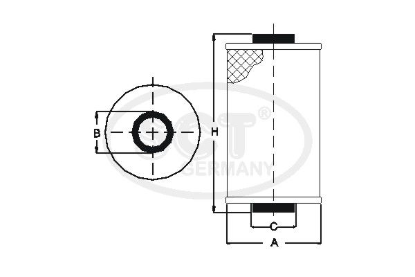 SCT GERMANY Kütusefilter SC 7040